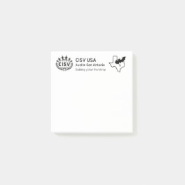 CISV Austin ATX Bat City Post-It Notes