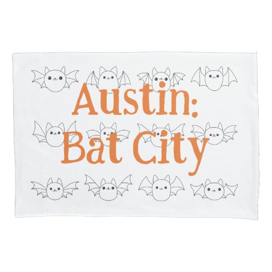 CISV Austin Bat City Kussensloop (Voorkant)