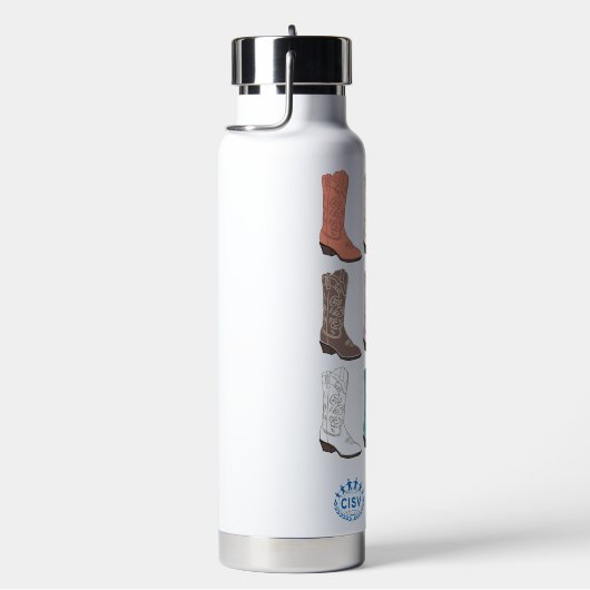 CISV Austin Boots Thor Koper Vacuüm Geïsoleerd Waterfles (Rechts)