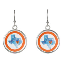 CISV Austin Coeur du Texas Boucles d'oreilles