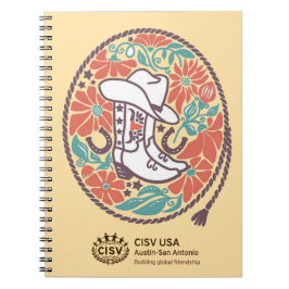CISV Austin Cowboy Pet en laarzen Notitieboek
