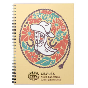 CISV Austin Cowboy Pet en laarzen Notitieboek