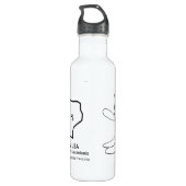 CISV Austin Cowboy-thema Waterfles (Achterkant)