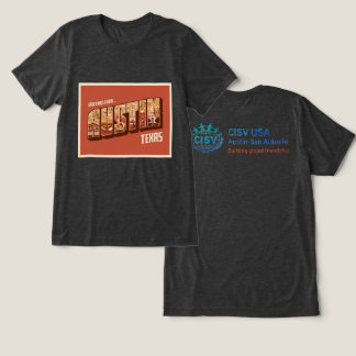 CISV Austin Groeten Heren Tri-Blend Shirt