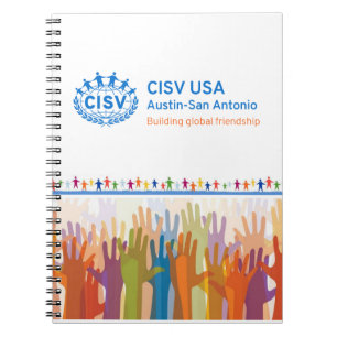 CISV Austin Logo Notitieboek