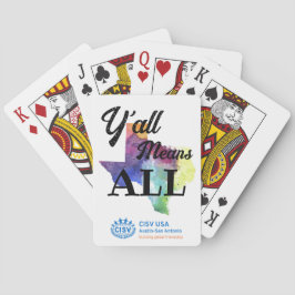 CISV Austin "Y'all Means All" Pokerkaarten
