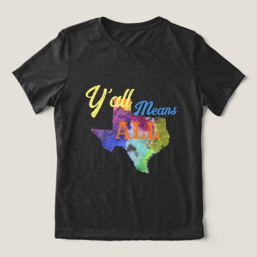 CISV Austin "Y'all Means All" Vrouwen Tri-Blend Shirt (Design voorkant)