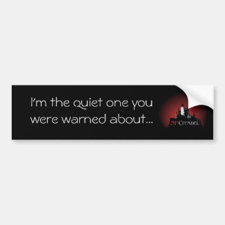 Cit-Quiet één Bumpersticker