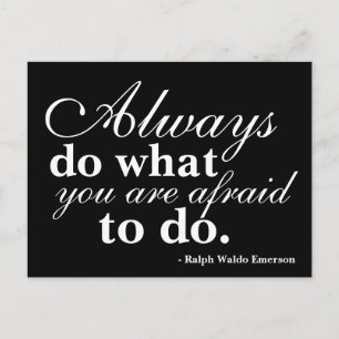 Citaat - doe wat u het meest vreest - post Kaart