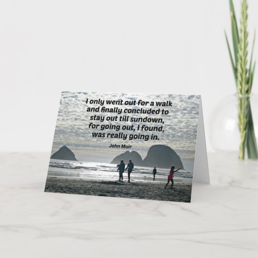 Citaat door John Muir Kaart (Voorkant)