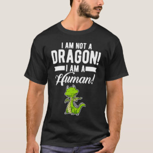 Citaat Dragon Gezegde Humoureus Cadeau voor mannen T-shirt