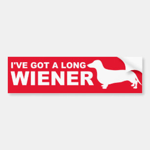 Citaat Funny Dachshund (AKA Wiener Dog) Bumpersticker