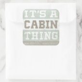 Citaat | Het is een kajuitding Vierkante Sticker (Tas)