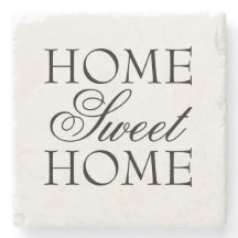 Citaat Home Sweet Home zwart-wit