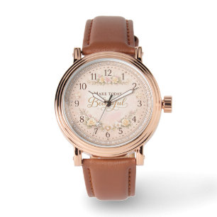 Citaat Horloge Ontwerp Vrouwelijk Aangepast Tijd