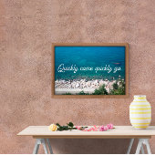 Citaat Kort snel komt poster oceaan