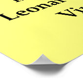 citaat leonardo da vinci poster (Hoek)