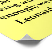 citaat leonardo da vinci poster (Hoek)