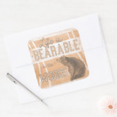 Citaat | Levensduur in de Bossen Vierkante Sticker (Envelop)