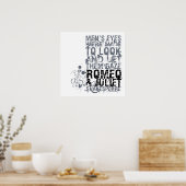 Citaat Mannen Romeo & Juliet Poster (Keuken)