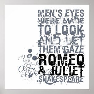 Citaat Mannen Romeo & Juliet Poster