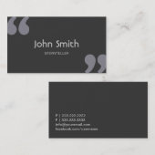 Citaat Marks Storyteller Visitekaartje (Voorkant / Achterkant)