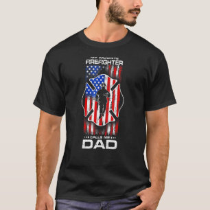 Citaat mijn favoriete brandweerman verontruste Ame T-shirt