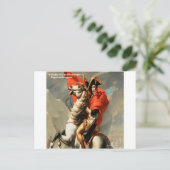 Citaat Napoleon & "Leader" Briefkaart (Staand voorkant)