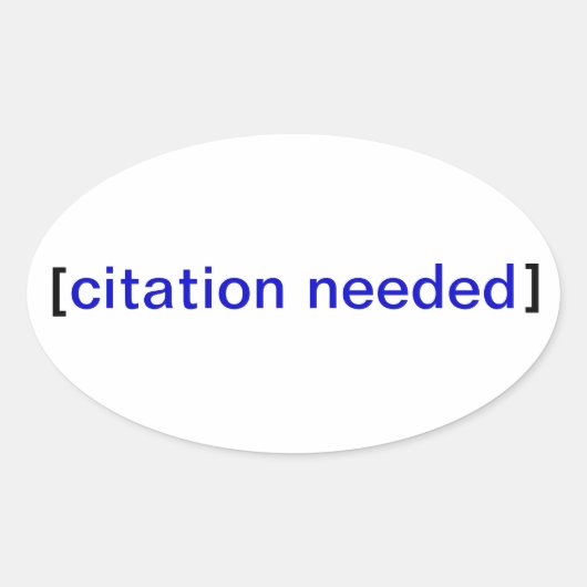 Citaat nodig Stickerbomb Ovale Sticker (Voorkant)