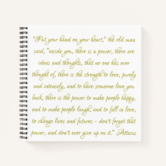 Citaat notebook - Atticus Notitieboek (Voorkant)