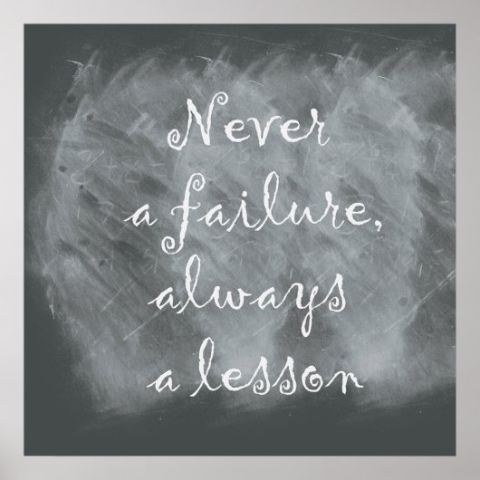 Citaat op Chalkboard Poster (Voorkant)