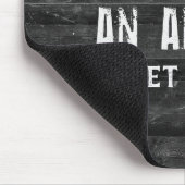 Citaat op zwarte hout Muismat (Hoek)