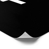 Citaat over angst van Alan Watts Poster (Hoek)