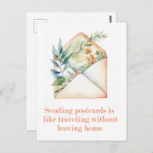 Citaat over briefkaarten | Postkruising | WATERVER (Voorkant / Achterkant)