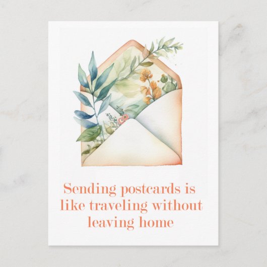 Citaat over briefkaarten | Postkruising | WATERVER (Voorkant)