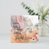 Citaat over dankbaarheid Aquarellen Prettig Thanks Kaart (Staand voorkant)