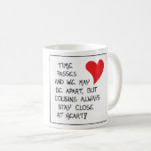 Citaat over neven - Mok - Familiereünie Memento (Voorkant rechts)