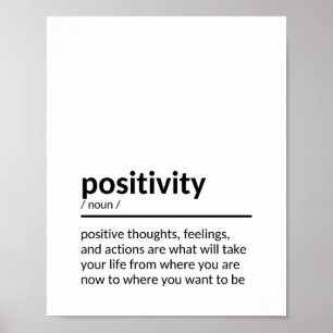 Citaat over Positiviteit Poster