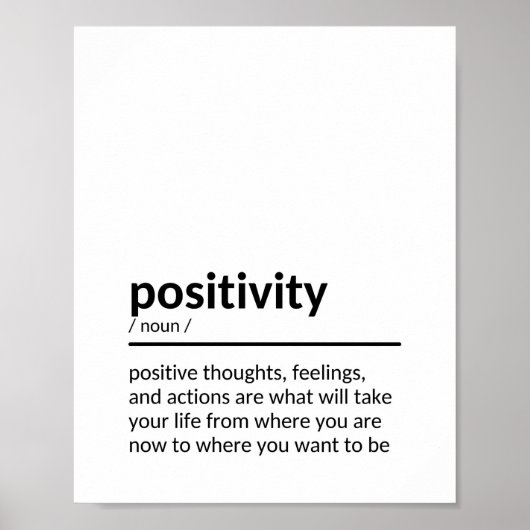 Citaat over Positiviteit Poster (Voorkant)