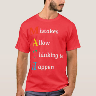 Citaat over wiskunde school kind cadeau t-shirt