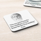 Citaat per Plato Drankjes Onderzetter (Linkerzijde)