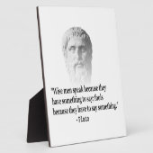 Citaat per Plato Fotoplaat (Zijkant)