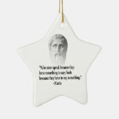 Citaat per Plato Keramisch Ornament (Rechts)