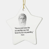 Citaat per Plato Keramisch Ornament (Links)