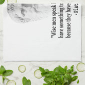 Citaat per Plato Theedoek (Gevouwen)