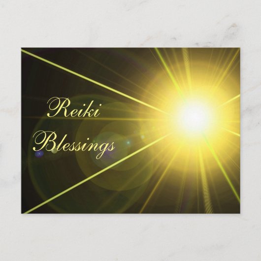 citaat "Reiki Blessings" Briefkaart (Voorkant)
