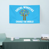 Citaat sociaal werk spandoek (Beurs)