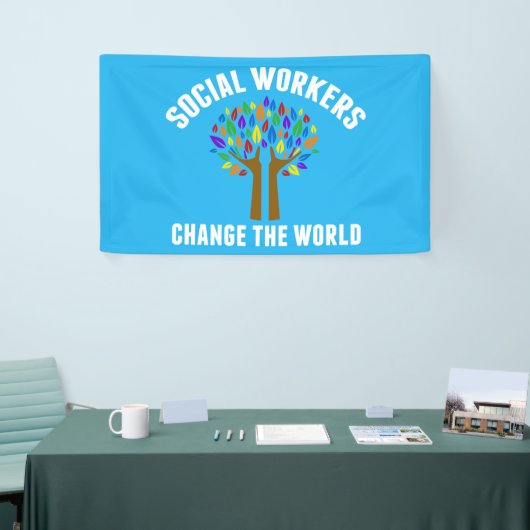 Citaat sociaal werk spandoek (Beurs)