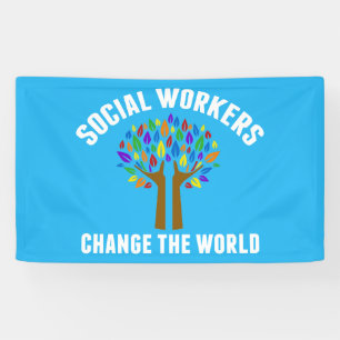 Citaat sociaal werk spandoek