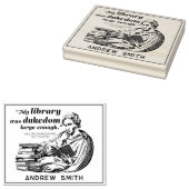 Citaat uit de moderne bibliotheek van de Vintage S Rubberstempel (Gestempeld)